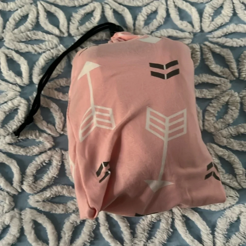 👼Amazlinen Amazing Life Pink Arrow Carseat Cover | Mesh Netting | Packable